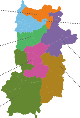 奈良県のマップ