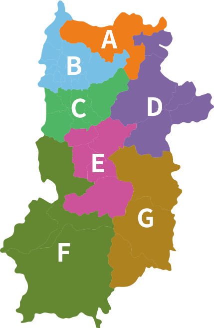 奈良県のマップ